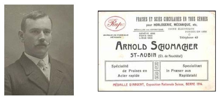 Portrait d’Arnold Schumacher, fondateur de l’entreprise en 1886